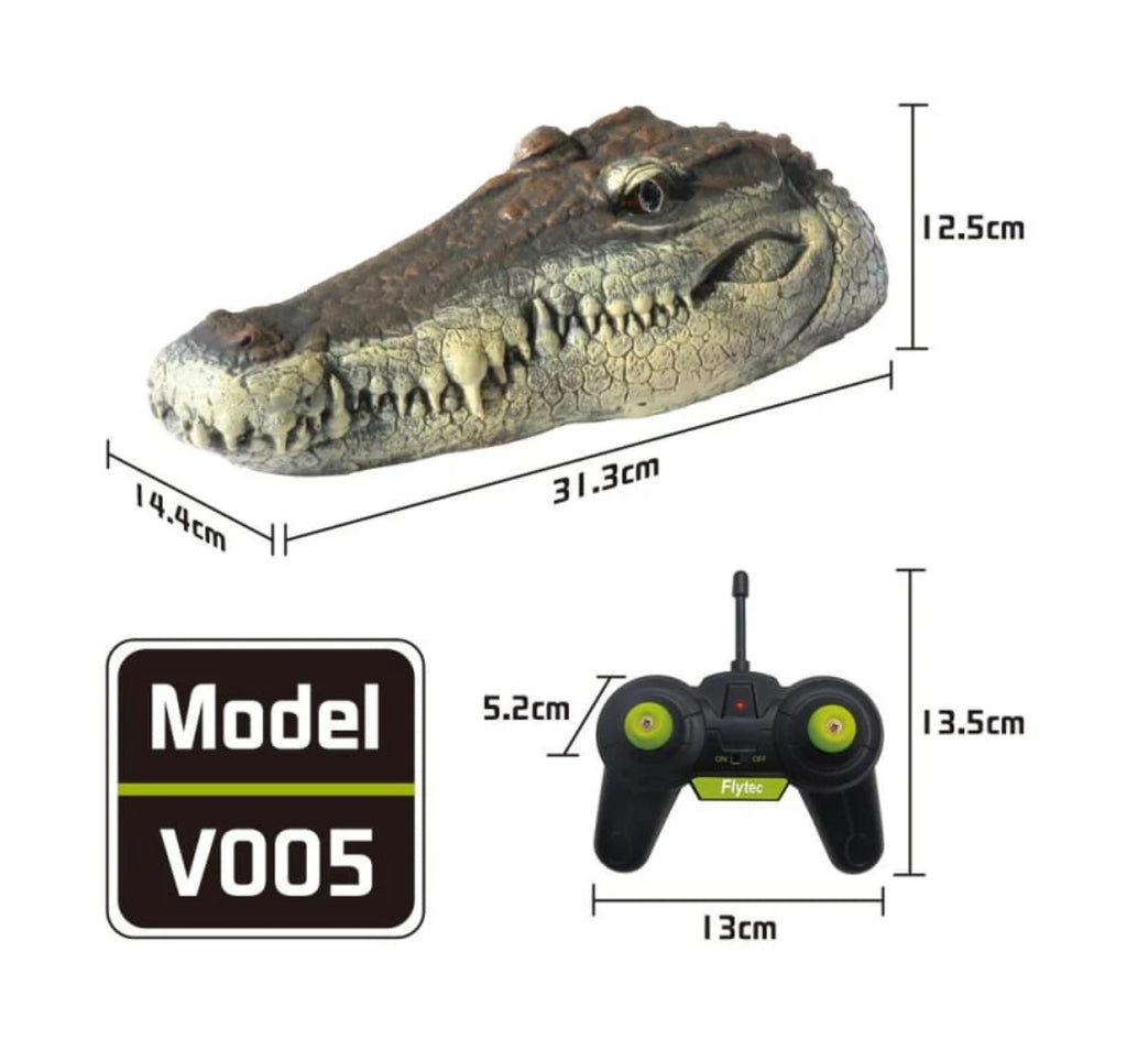 RC Boats Ship Novelty Toys Simulation Crocodile Head 2.4G Remote Control Funny Alligator Kids Children Electric Spoof Prank Gift